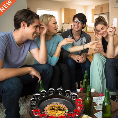 Shot Spinning Roulette Game Set Shot Glass Roulette Game