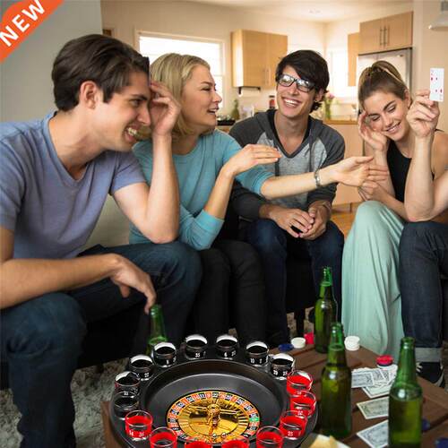Shot Spinning Roulette Game Set Shot Glass Roulette Game