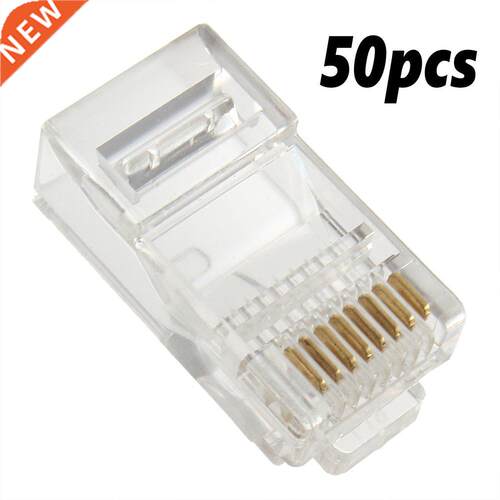 50PCS RJ45 Ethernet Cables Module Plug Network Connector RJ-