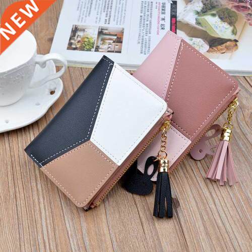 New Arrival Wallet Short Women Wallets Zipper Purse Patchwor