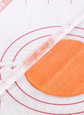 5 Designs Acrylic Rolling Pin Kitchen Baking Impression