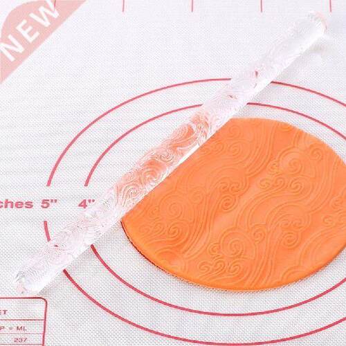 5 Designs Acrylic Rolling Pin Kitchen Baking Impression