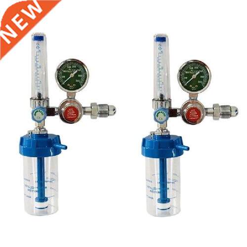 2Pcs Oxygen Pressure Regulator Inhalator Gauge O2 Pressure