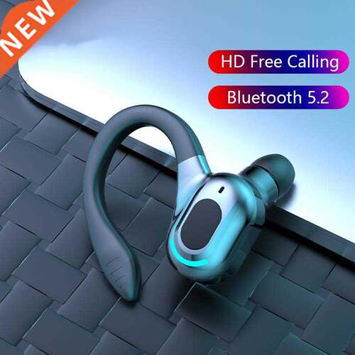 Bluetooth 5.2 Wireless Earphone Ear Hook Single Mini Busines