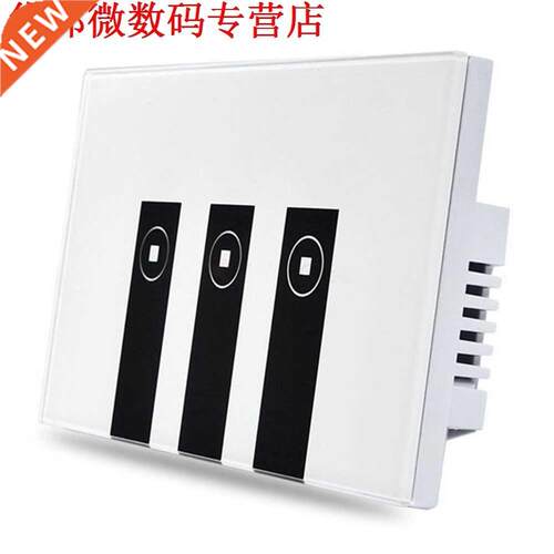 WiFi US Plug Smart Lichtschakelaar, 3 Schakelaars Touch In M