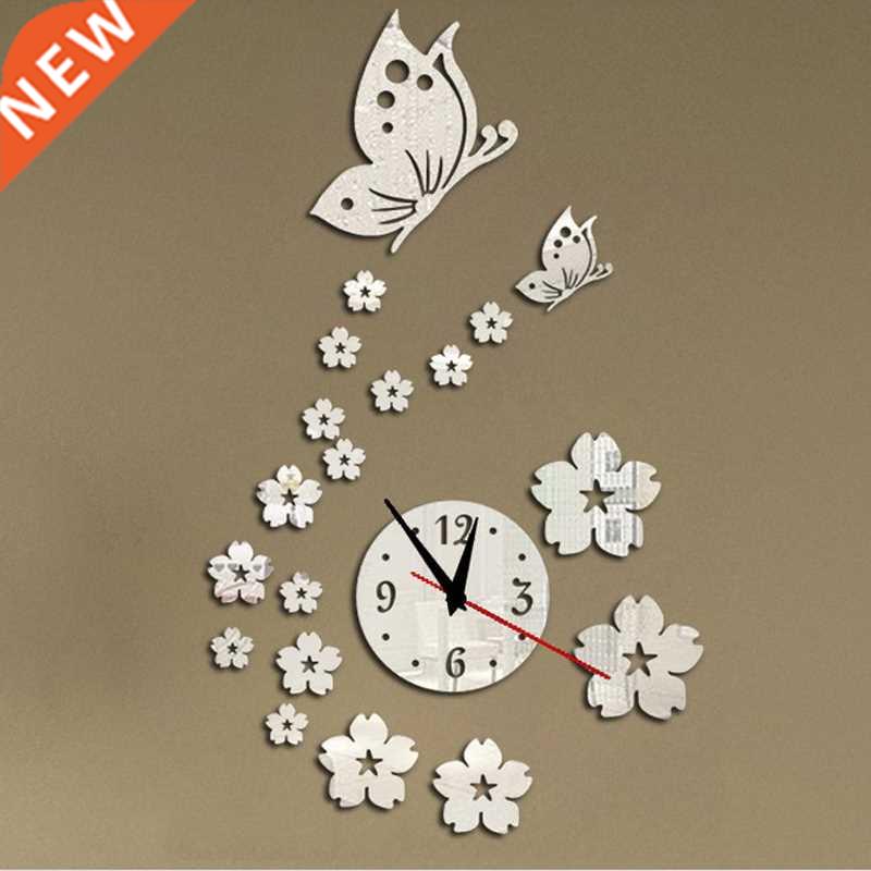 new hot acrylic clocks watch wall clock modern design 3d cry