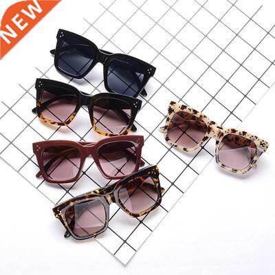 New Black Clear Oversized Square Sunglasses Women Gradient S