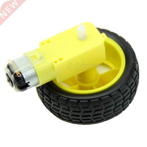 for Smart Car Robot Tire Wheel with DC 3-6v Gear Motor for