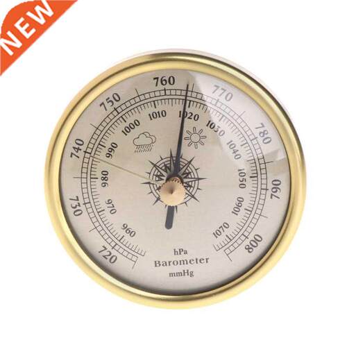72mm Wall Hanging Barometer 1070hPa Gold Color Round Dial Ai