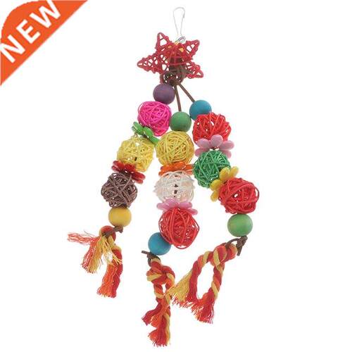 Perch Accessories Decoration Cage Budgie Colorful Standing R