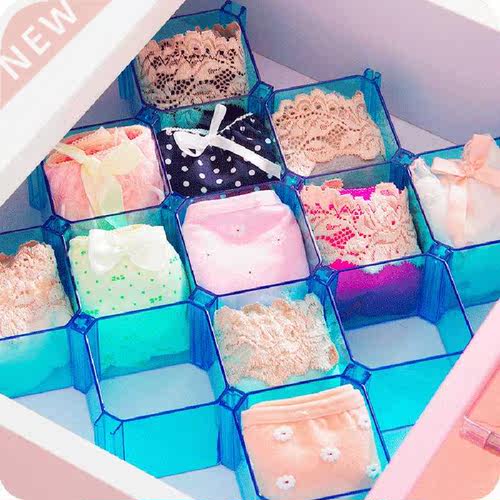6pcs Honeycomb free combination drawer finishing storage