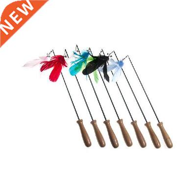 Interactive Cat Feather Toy Multicolor Wear-resistant
