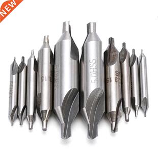10pcs Center Drills Bit Set 60 Degree Combined Countersink B