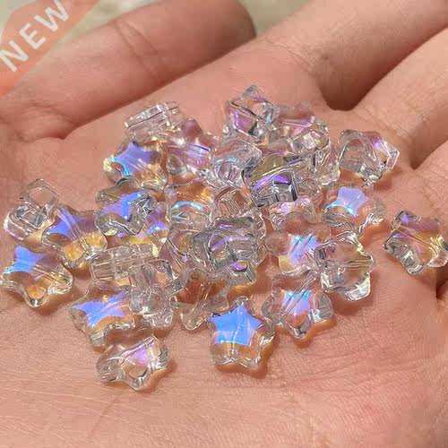 20PC/lot 8mm AB Color Star Bes Czech Glass Loose Spacer Be
