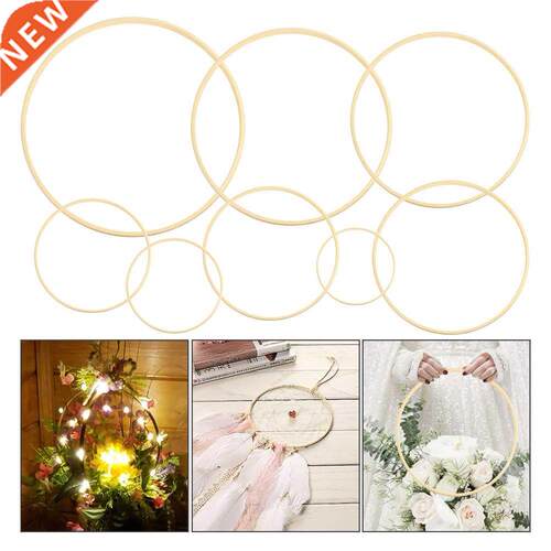 10-30cm DIY Handmade Wooden Catcher Hoop Floral Hoop Round V