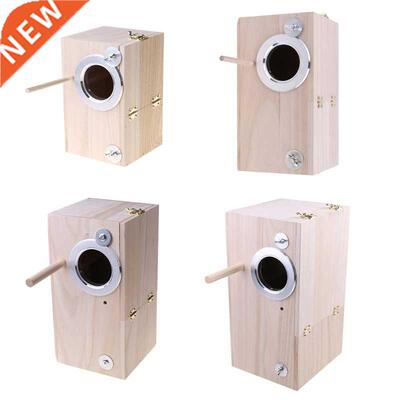 Wooden Bird Nesting Breeding Box House Parakeet Mating Case