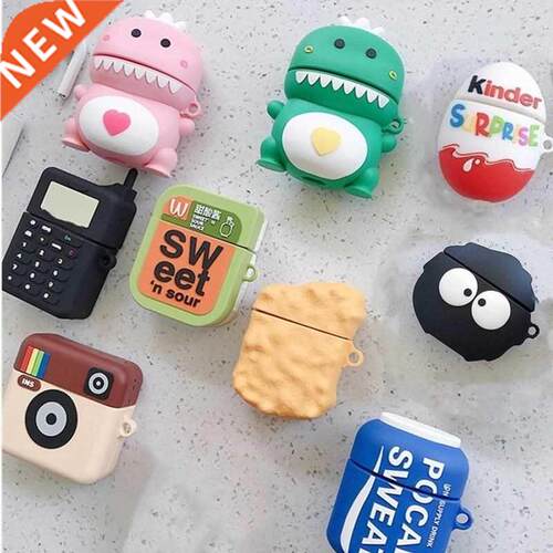 3D Cute Cartoon Dragon piggy silicone Case For Apple Airpod