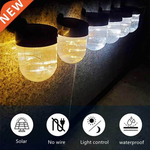 Waterproof Outdoor Garden Solar Power Fence Light Landscape