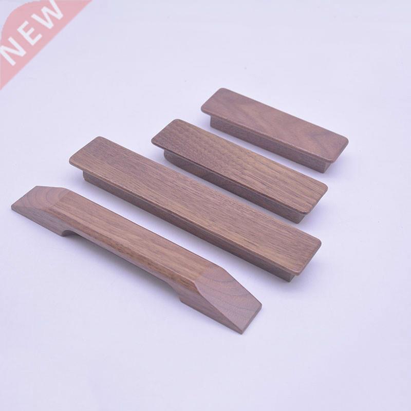 4pcs/lot Solid Wood Handle Retro lack Walnut Color Cainet