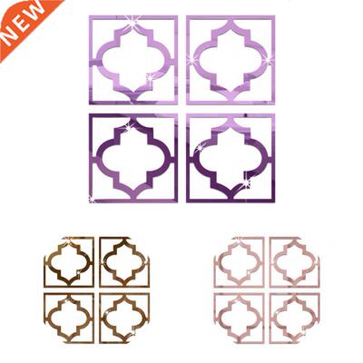 Stylish Mirror Edge Decal 9 Colors Mirror Tile Sticker