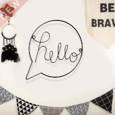 Nordic Iron Art Hanging edroom ackground Crt Welcome