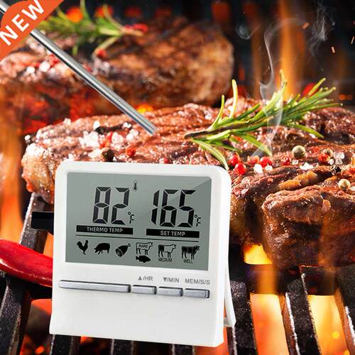 Pro Brbecue Cooking Timer Food Probe lrm Timer BBQ Met