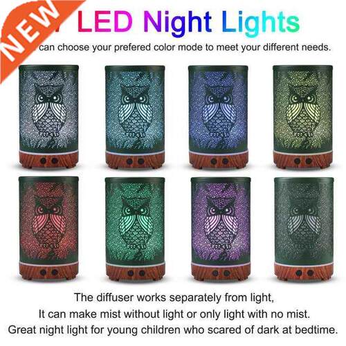 Owl Essential Oil Diffuser Portable Quiet for Home Office Ba