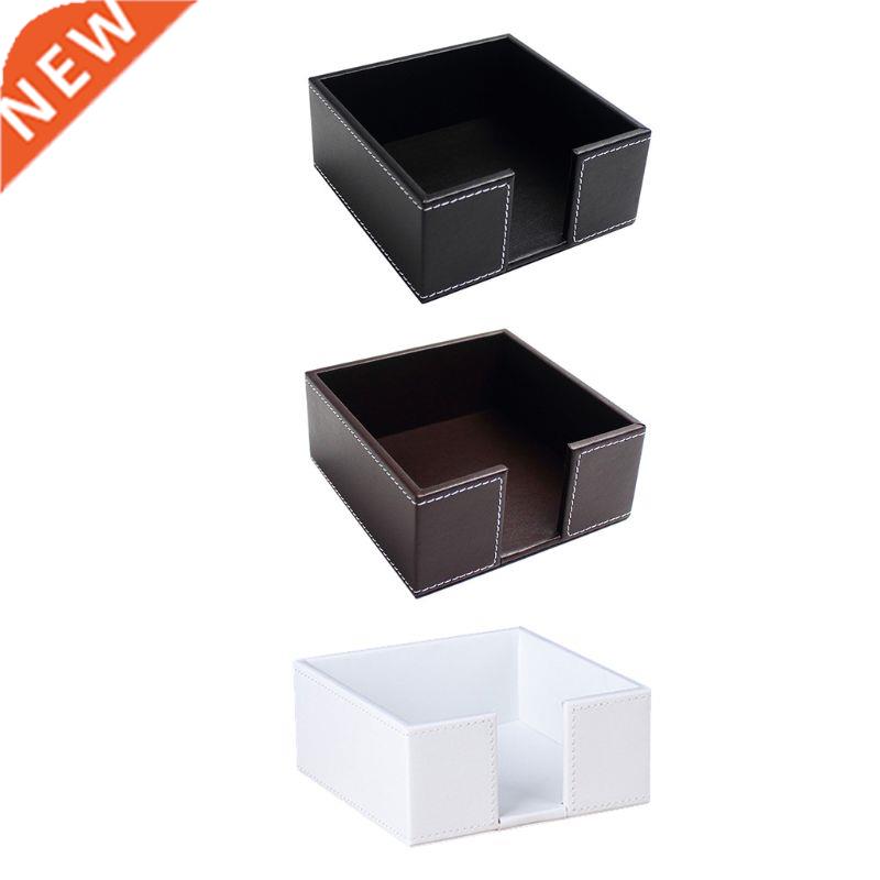 PU Leather Square Cocktail Napkin Holder Tissue Box Paper Se