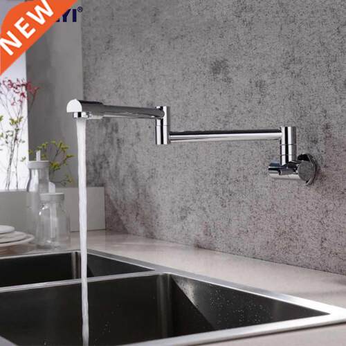 s Wall Mounted Kitchen Faucet Pot Filler Faucet Swivel Foldi