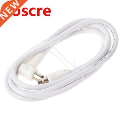9.5mm White 90 Degrees Male To F Type Male Coaxial TV Satell