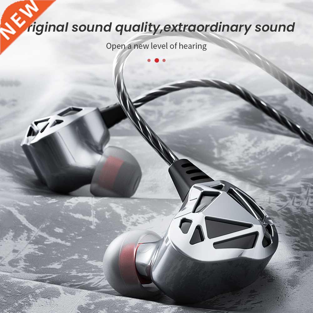 L Bending 3.5mm Wired Headphones Super Bass Sport Earphone图片
