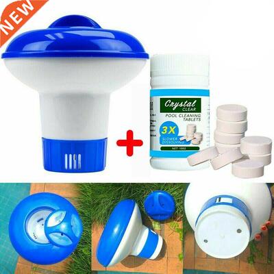 100Pc Pool Cleaning Floating Chlorine Tablets+Hot Tub Chemic