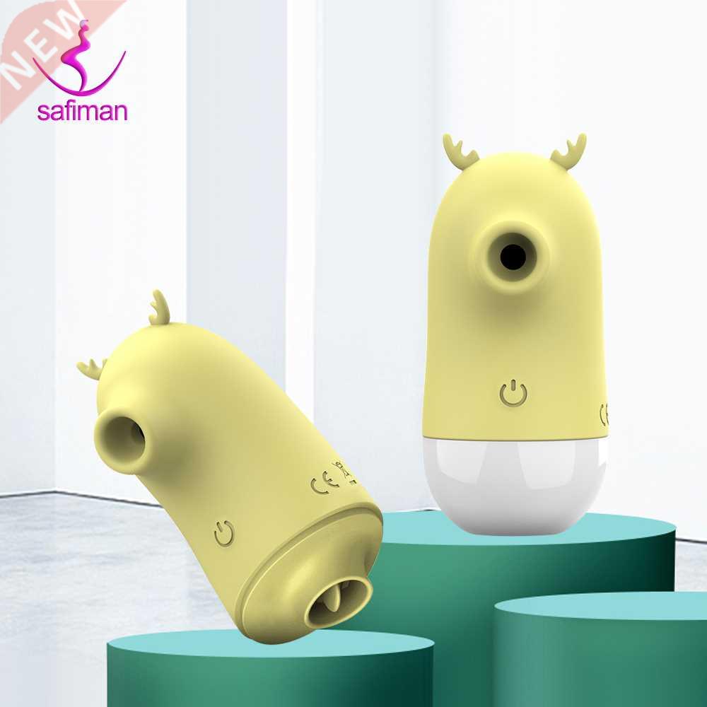 Pussy Licking Toy Clitoris Sucker 2 in 1 Oral Tongue Clitori