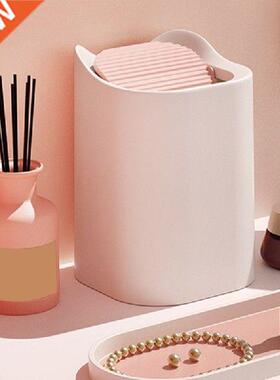 New Mn Small Waste Bn Desktop Garbage Trash Can Plastc