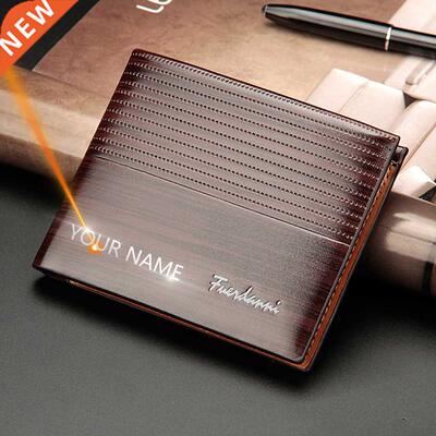 2020 New Customized Men Wallets Name Engraving High Quality