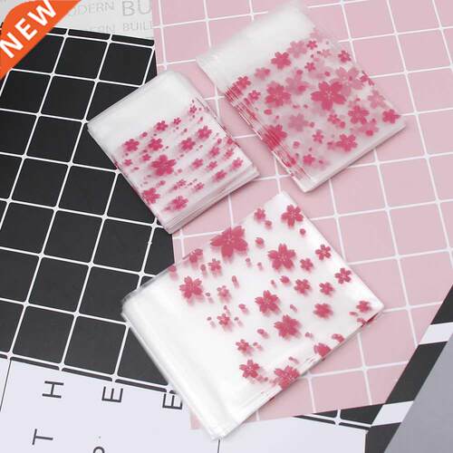 100pcs/Lot Lovely Pink Cherry Blossoms Cookie Candy
