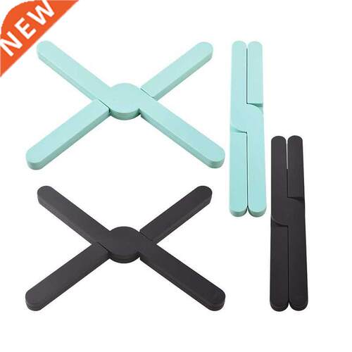 4PCS Silicone Folding Trivets Kitchen Pads For Hot Pans