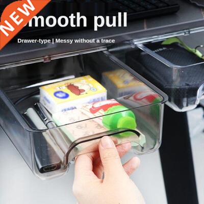 Self-Adhesive Under Desk Drawer Hidden Storage Box Makeup Or