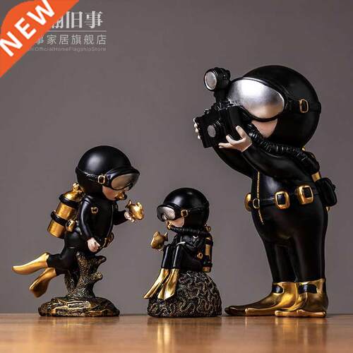 Nera diver Figurine Mestiere Ornamenti Decorativi Per La