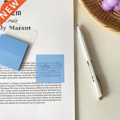 PET Self-adhesive Transparent Waterproof Pastel Color Memo P
