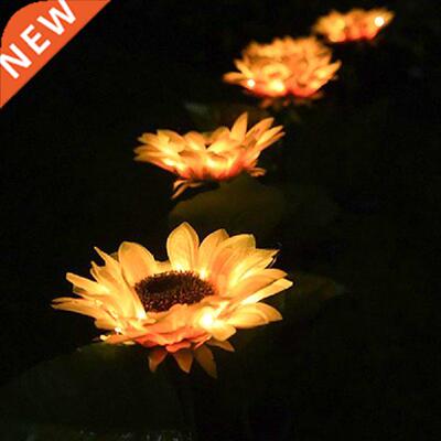 10pcs Sunflower Solar Light LED Lawn Lamp Outdoor