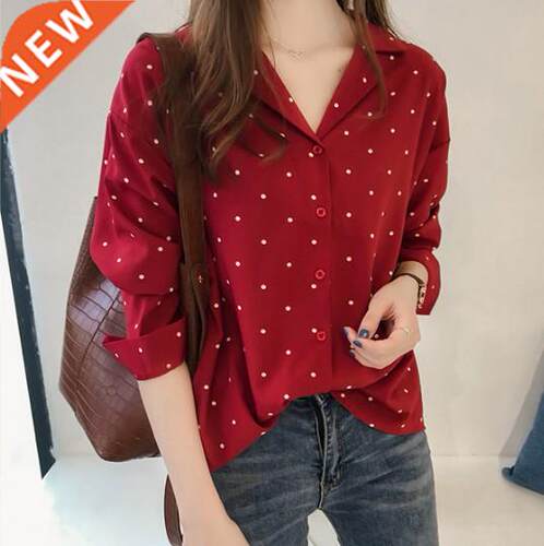 Plus Size Turn-down Women Shirt Slim Elegant Office Blouse