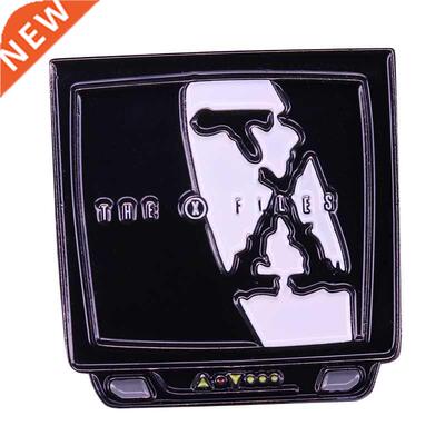 The X Files Enamel Pin Balck White TV Brooch Fans Collection