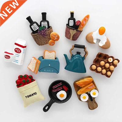 Home decoration magnetic refrigerator paste sticky notes bre