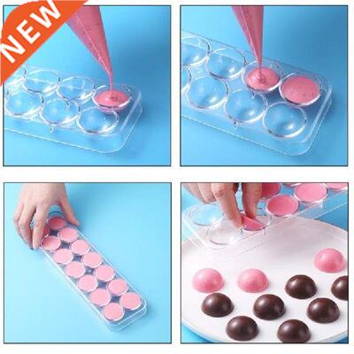 14 Hole Hemispherical 3d Polycarbonate Chocolate Mold