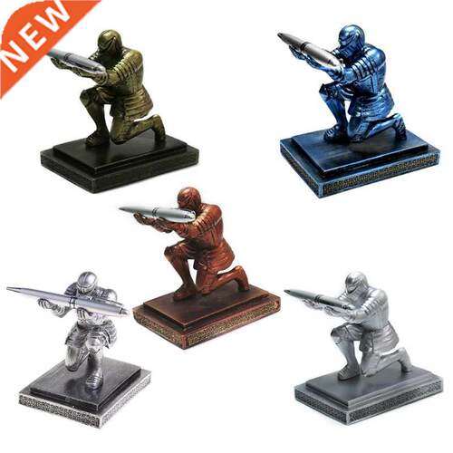 Executive Knight Pen Holder Armor Hero Pen Stationery Resin