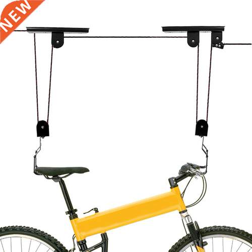 Bike Lift Pulley Hook Garage Ceiling Metal Bicycle Display H