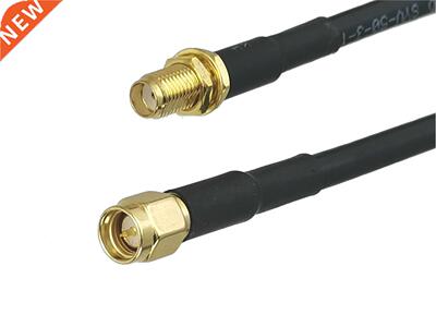 1Pcs RG58 SMA Male plug to SMA Female jack Nut Bulkhead Conn
