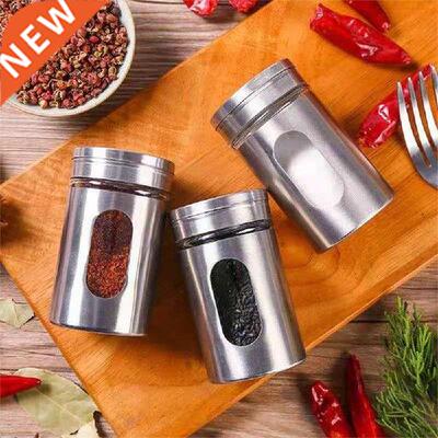 Food Storge Jr BBQ Slt nd Pepper Glss Condiment Bottle