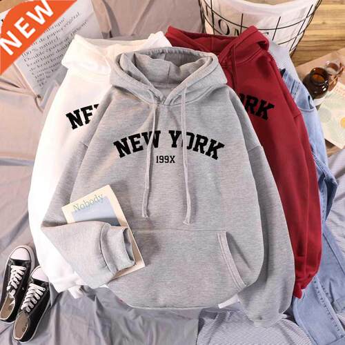 Female 2020 Thicken Warm Hoodies Lady Autumn Tops NEW Sweats